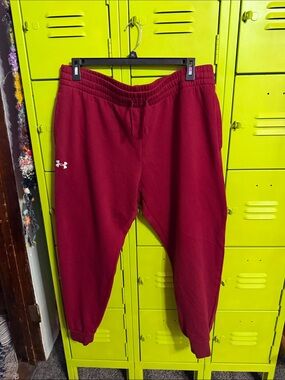 Under Armour Men's Burgundy Jogger Sweatpants
